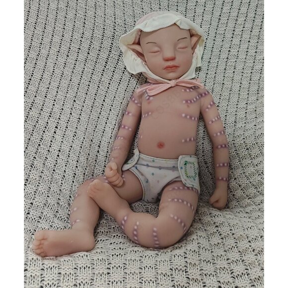 45cm Reborn Baby Dolls Full Body Platinum Soft Silicone Doll 4.96lbs Girl Baby - Picture 11 of 16